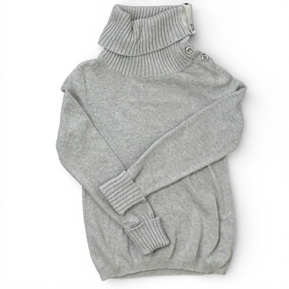 Banana Republic Light Gray Cowl Neck Sweater